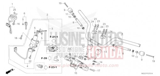 ROHRGRIFF/OBERE BRUECKE (CB1100CA/NA/NAD) CB1100CAK de 2019